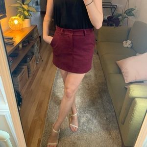 Burgundy skirt